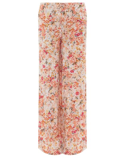 Pantalon de pyjama Leny imprimé fleurs rose